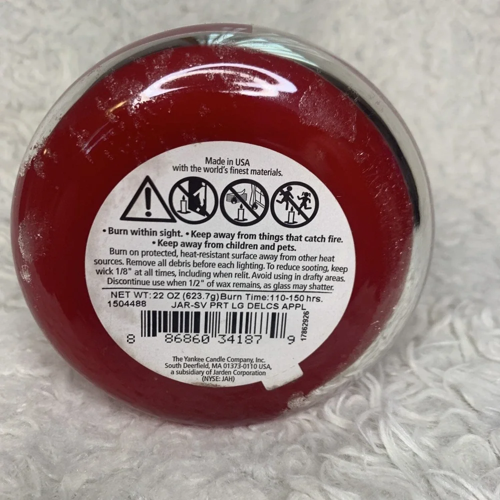 Yankee Candle Delicious Apple Classic Jar‎ Candle Large 22 oz New